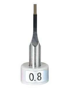 0.8mm Funtec Tungsten Carbide Chisel Bit (without Handle, 3.175mm shank diameter) - Official Product Image