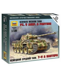 1/100 Zvezda #6196 German Medium Tank Panther Ausf.A - Box Art 1