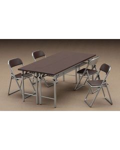 1/12 Hasegawa FA02 Meeting Room Desk & Chair (2 Desks & 4 Chairs) - Official Product Image 1