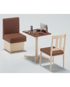 1/12 Hasegawa FA07 Restaurant Table & Chair (1 Set of Table, Chair and Sofa) - Official Product Image 1