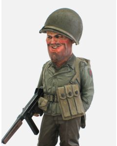 1/12? World Fighter Collection #2 WWII U.S. Infantryman "Rogers" & Thompson M1A1 Submachine Gun - Official Product Image 1
