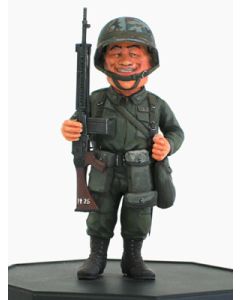1/12? World Fighter Collection #7 JGSDF Member Infantryman "Sergeant Unoya" & Type 64 Assault Rifle - Official Product Image 1