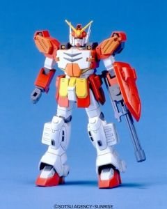 1/144 Gundam Wing WF #04 Gundam Heavyarms with 1/35 Trowa Barton (opening pose) - Official Product Image