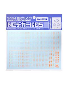 1/144 NC05 Caution Decals Special Lumi Orange (1 sheet) - Official Product Image