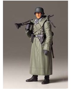 1/16 Tamiya World Figure #06 WWII German Machine Gunner (Greatcoat) - Official Product Image
