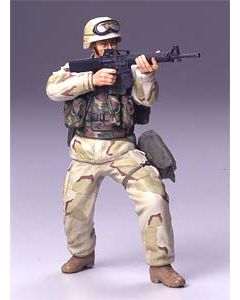 1/16 Tamiya World Figure #08 Modern U.S. Infantryman (Desert Uniform) - Official Product Image