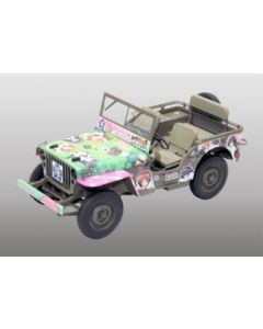 1/20 Finemolds U.S. 1/4 ton 4 x 4 Truck Jeep Willys MB Girls und Panzer ver. - Official Product Image 1