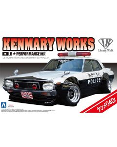 1/24 Aoshima Liberty Walk Works #07 Nissan Skyline "Ken & Mary" 4DR Patrol Car - Official Product Image