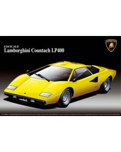 1/24 Aoshima Super Car #01 Lamborghini Countach LP400 - Box Art