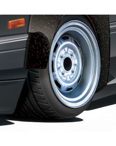 1/24 Aoshima Tuned Parts #77 Kakou Tecchin Type 2 14inch (Wheels, Tires & Poly Caps, 4 pieces each) - Official Product Image