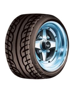 1/24 Aoshima Tuned Parts #91 Equip Short-Rim 14inch (Wheels, Tires & Poly Caps, 4 pieces each) - Official Product Image