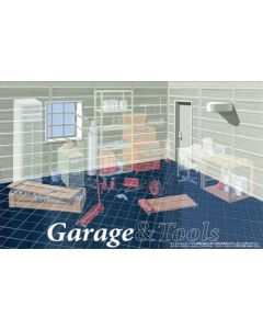 1/24 Fujimi Garage & Tools #01 Garage - Box Art