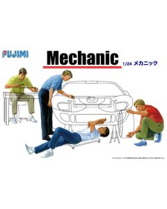 1/24 Fujimi Garage & Tools #03 Mechanic Figure Set - Box Art