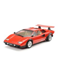 1/24 Tamiya Sports Car Lamborghini Countach LP500S Red Body with Clear Coat - Official Product Image 1