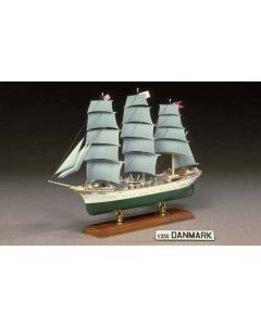 1/350 Aoshima #05 Danish 3-Mast Full-Rigged Ship Danmark - Official Product Image