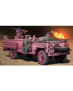 1/35 Italeri #6501 British S.A.S. Recon Vehicle Land Rover "Pink Panther" - Official Product Image 1