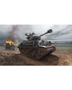 1/35 Italeri #6529 U.S. Medium Tank M4A3E8 Sherman "Fury" - Official Product Image 1
