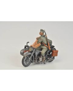 1/35 Zvezda #3607 German Motorcycle BMW R12 with Sidecar & Crew - Official Product Image 1
