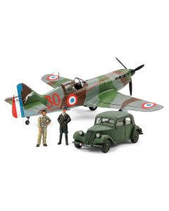 1/48 Tamiya #109 French Fighter Dewoitine D.520 "French Aces" with Staff Car - Official Product Image 1