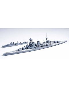 1/700 Water Line Series #806 British Battle Cruiser HMS Hood & E Class Destroyer - Official Product Image 1