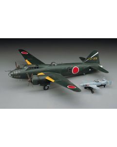 1/72 Hasegawa E20 IJN Type 1 Attack Bomber Mitsubishi G4M2E "Betty" Type 24 Tei with Ohka ("Baka") Type 11 - Official Product Image 1