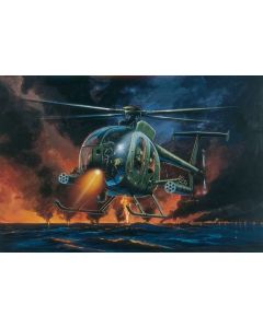 1/72 Italeri #0017 U.S. Attack Helicopter Hughes MH/AH-6A "Night Fox" - Official Product Image 1
