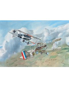 1/72 Italeri #1374 British Fighter Royal Aircraft Factory S.E.5a & German Fighter Albatros D.III - Official Product Image 1