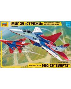 1/72 Zvezda #7310 Russian Aerobatic Demonstrator Mikoyan MiG-29 Swifts ver. - Box Art