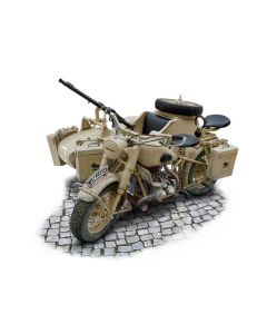 1/9 Italeri #7403 German Military Motorcycle BMW R75 with Sidecar - Official Product Image 1