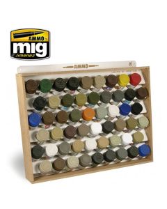 10ml Ammo Storage System for Tamiya/GSI Creos Paint (for 54 Jars) (40 x 30 x 6.5cm when assembled) - Official Product Image