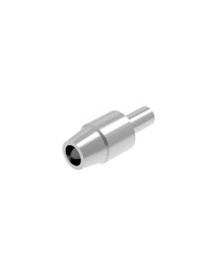 1.0mm EZ Metal Gun Muzzle Short Silver (1.0/0.5mm outer/inner diameter with 0.5mm peg x 1.5mm long w/o peg) (10 pieces) - Official Product Image 1