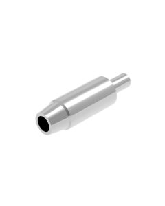 1.0mm EZ Metal Gun Muzzle Silver (1.0/0.5mm outer/inner diameter with 0.5mm peg x 2.6mm long w/o peg) (10 pieces) - Official Product Image 1