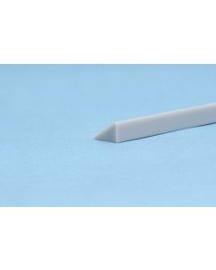 1.0mm Plastic Triangle Bar 2 Gray (1.0mm x 250mm long) (8 pieces) - Official Product Image 1