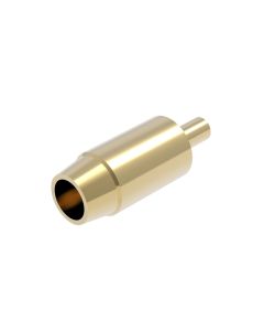 1.3mm EZ Metal Gun Muzzle Gold (1.3/0.8mm outer/inner diameter with 0.5mm peg x 2.6mm long w/o peg) - Official Product Image 1 