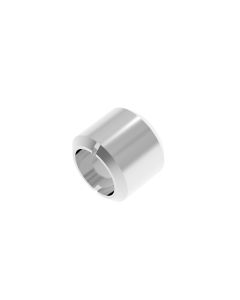 3.0mm Metal Twin Pipe (ver.3) Silver (3.0/2.1mm outer/inner diameter x 2.5mm height) (10 pieces) - Official Product Image 1