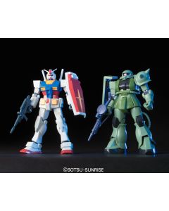 1/144 HG Gunpla Starter Set RX-78-2 Gundam + MS-06J Zaku II - Official Product Image 1