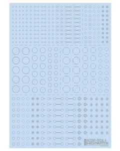 Accent Decals A Light Gray (110mm x 156mm) (1 sheet) - Official Product Image 1