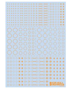 Accent Decals A Orange (110mm x 156mm) (1 sheet) - Official Product Image 1