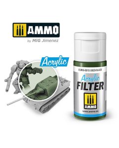 Ammo Acrylic Filter (15ml) Green Black - Official Product Image