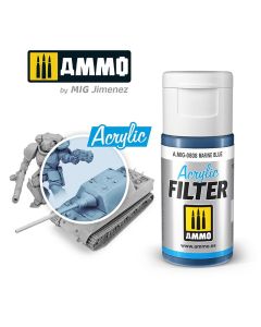 Ammo Acrylic Filter (15ml) Marine Blue
