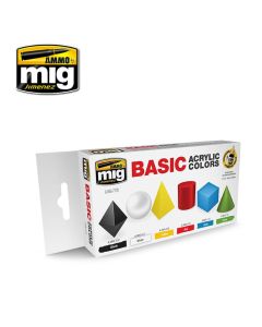 Ammo Acrylic Paint Set (17ml x 6) Basic Acrylic Colors - Official Product Image 1