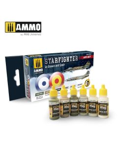 Ammo Acrylic Paint Smart Set for Aircrafts (17ml x 6) F-104G Starfighter (Greece & Spain) - Official Product Image