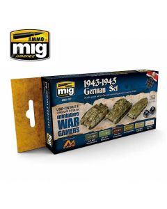 Ammo Acrylic Wargamer Color Set (17ml x 6) Wargame 1943-1945 German Set - Official Product Image 1