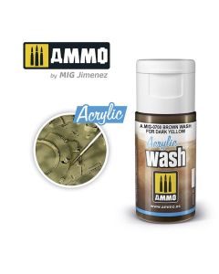 Ammo Acrylic Wash (15ml) Brown Wash for Dark Yellow - Official Product Image