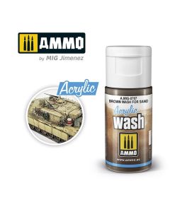 Ammo Acrylic Wash (15ml) Brown Wash for Sand - Official Product Image
