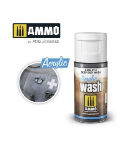 Ammo Acrylic Wash (15ml) Deep Gray Wash - Official Product Image