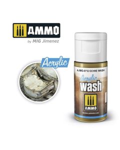 Ammo Acrylic Wash (15ml) Ochre Wash - Official Product Image