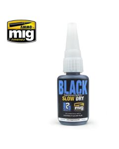 Ammo Black Slow Dry Cyanoacrylate (21g) - Official Product Image 