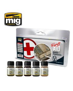 Ammo First Aid Basic Pigments (Pigments 30ml x 5) - Official Product Image
