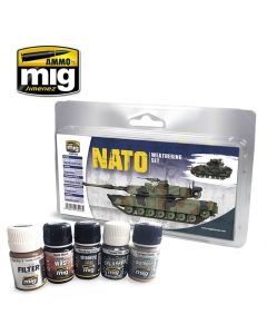 Ammo NATO Weathering Set (Enamel 35ml x 4 & Pigments 35ml x 1) - Official Product Image